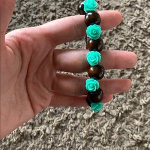 Handmade floral bracelet